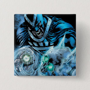 Black Hand with Skull Panel 15 Cm Square Badge