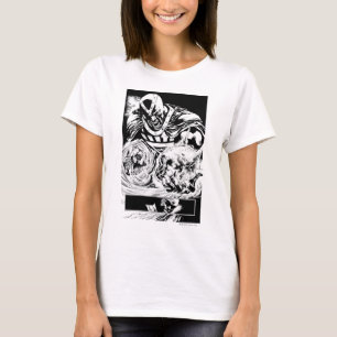 Black Hand with Skull Panel 2 T-Shirt