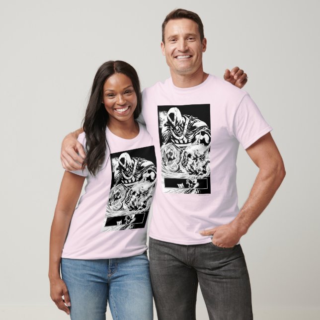 Black Hand with Skull Panel 2 T-Shirt (Unisex)