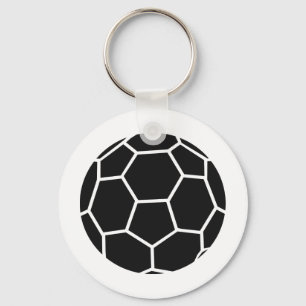 black handball icon key ring