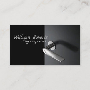 Black Handle Door Visiting Card Design