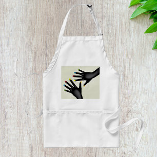 Black Hands With Painted Nails  Standard Apron