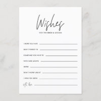 Black Handwriting Wishes for the Bride and Groom