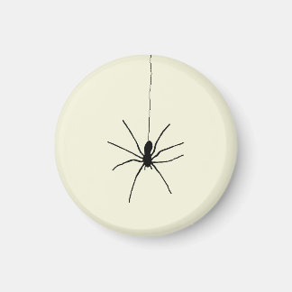 Black Hanging Spider on Beige (Off White) Colour Magnet