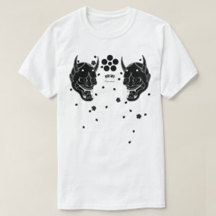 Black Hannya and Cherry Blossom T-Shirt