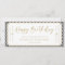Black Happy Birthday Gift Voucher Card