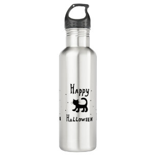 Black Happy Halloween horror spooky       710 Ml Water Bottle