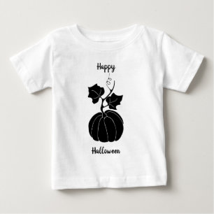 Black Happy Halloween horror spooky   Baby T-Shirt