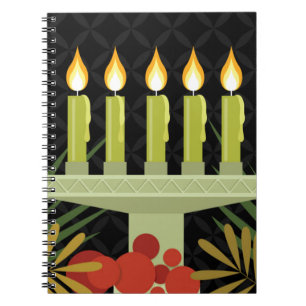 black happy kwanzaa notebook
