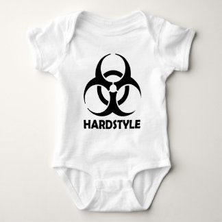 black hardstyle tribal baby bodysuit