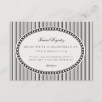 Black Harlequin Chequered Bridal Registry