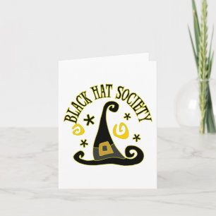 Black Hat Society Note Card