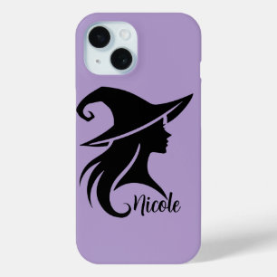 Black Hat Witch Wiccan Witches Halloween  iPhone 15 Case