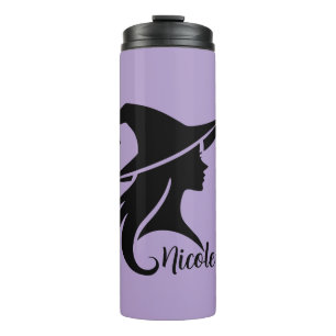 Black Hat Witch Wiccan Witches Halloween  Thermal Tumbler