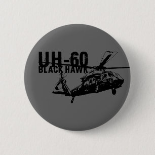 Black Hawk 6 Cm Round Badge