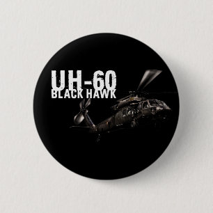 Black Hawk 6 Cm Round Badge