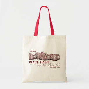 Black Hawk Colorado old town red buildings bag