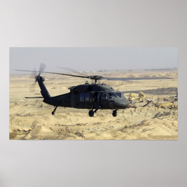 Black hawk Helicopter Poster (Front)