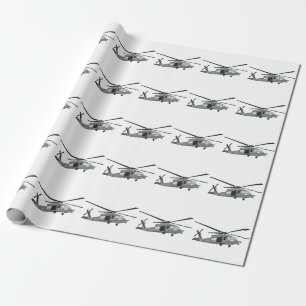 Black Hawk Helicopter Wrapping Paper