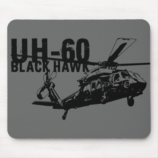 Black Hawk Mouse Mat (Front)