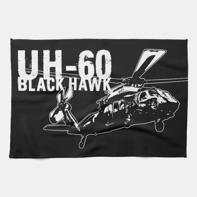 Black Hawk Tea Towel (Horizontal)