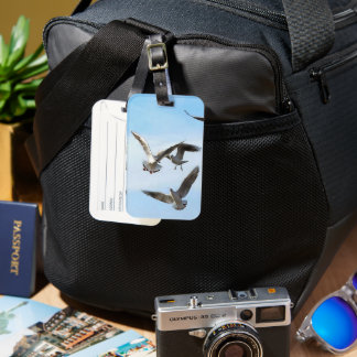 Black Headed Gulls Of The Bosphorus Art Luggage Tag