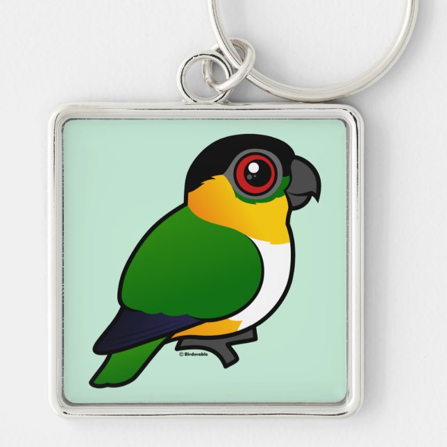 Black-headed Parrot Key Ring (Front)