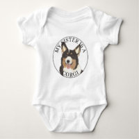 Black Headed Tricolor Corgi Dog Big Sister