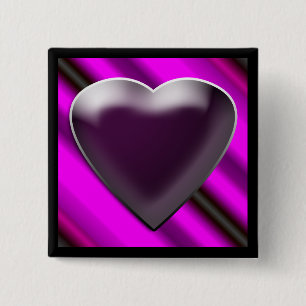 Black Heart Button