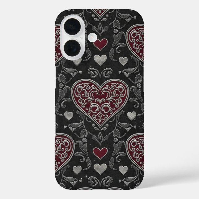 Black Heart Case-Mate iPhone Case (Back)