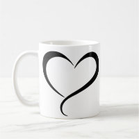 Black heart clipart illustration