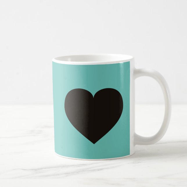 Black Heart Coffee Mug (Right)