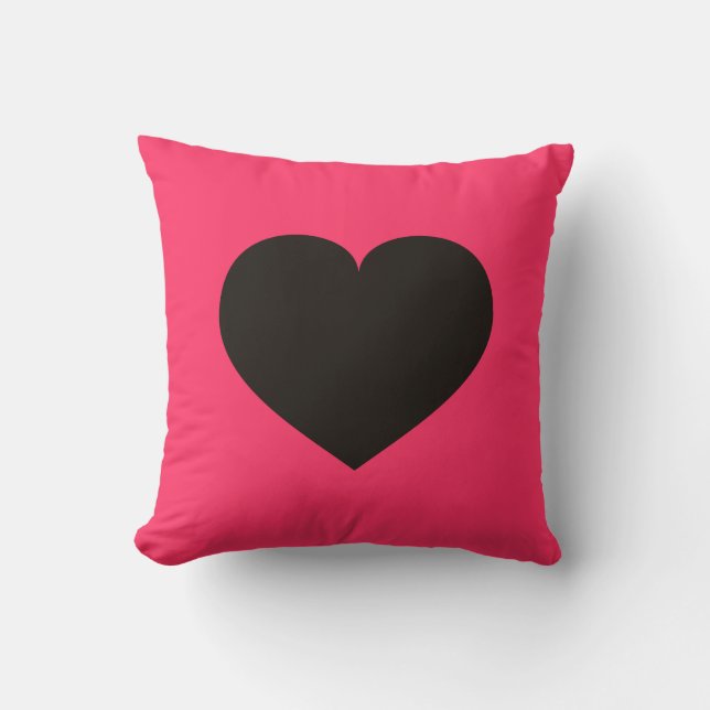 Black Heart  Cushion (Front)