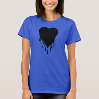 Black Heart Dripping paint T-Shirt