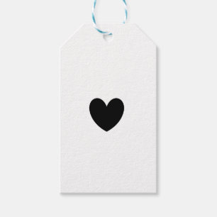 Black Heart Gift Tags