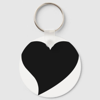 Black Heart Key Ring