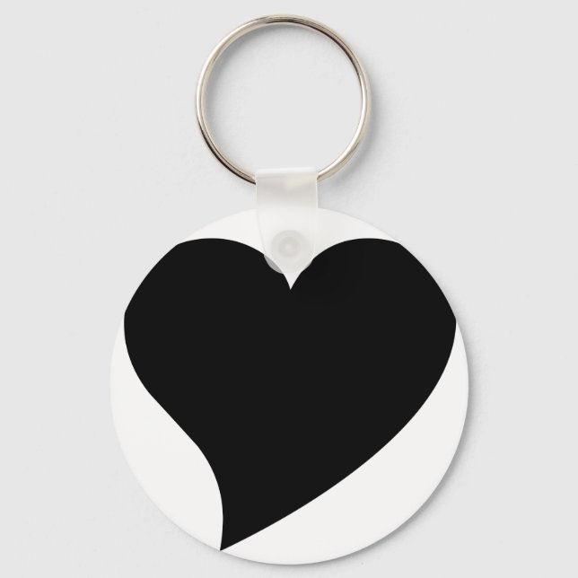 Black Heart Key Ring (Front)