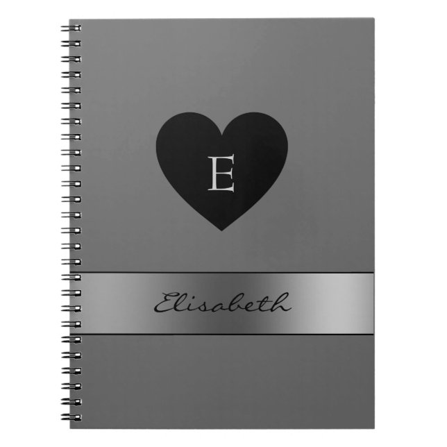 Black Heart  Notebook (Front)