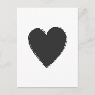 Black Heart Postcard