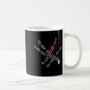 Black Heart Red Chains Cool Gothic Valentine's Day Coffee Mug