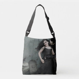 Black Heart Romance Crossbody Bag