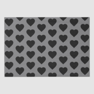 Black Heart Tissue Paper