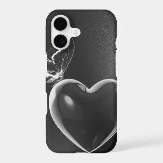 Black Heart Tough Phone Case — Sleek