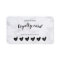 Black Heart White Marble Customer Loyalty Card