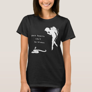 Black Hearts Cant Be Broken Cupid Kills Snake Dark T-Shirt