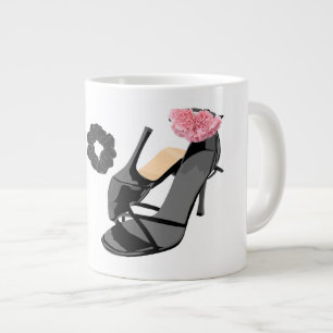  Black Heels & Bride's heels– Classy Femin Large Coffee Mug