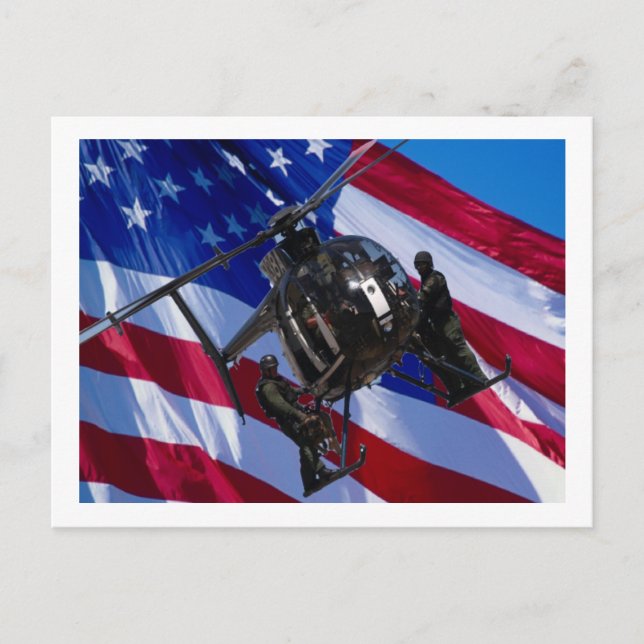 Black helicopter postcard (Front)