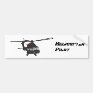Black Helicopter Sticker
