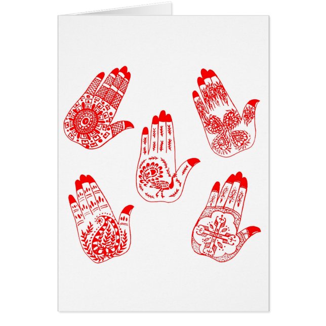 Black Henna Tattoo Hands (Front)