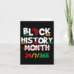 Black Heritage Black History Month 247365 Proud Card